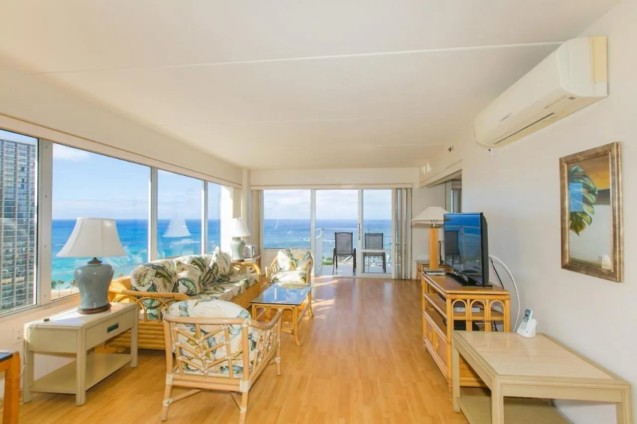 Ilikai Tower 1744 Yacht Harbor View 2Br location